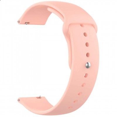 Fly Buy Invalid Data Buy Soft Silicone 22 mm Band Strap Compatible for Smartwatch with 22 mm Lugs (Peach)