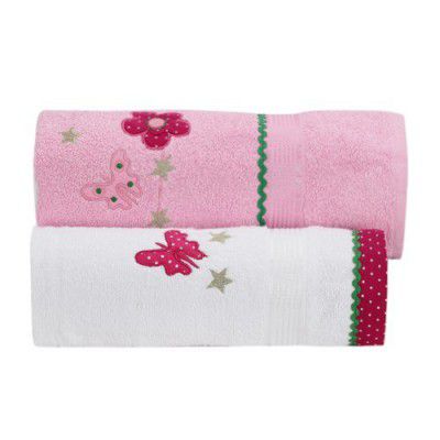 FLY FROG Towel Set -Set of 2 Flower
