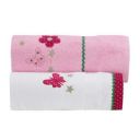 FLY FROG Towel Set -Set of 2 Flower...