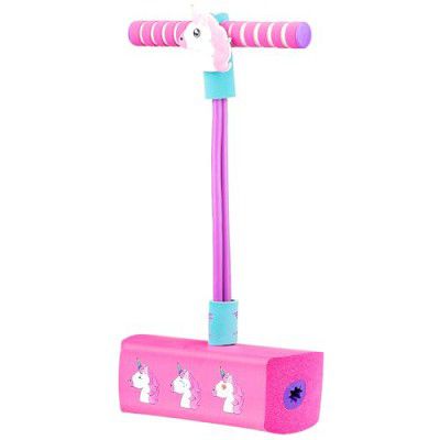 Flybar My First Pogo Pals Jumper For Kids Fun And Safe Pogo Stick For Toddlers (Unicorn), Pink