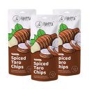 Flyberry Gourmet Spiced Taro Chips, 90g (Pack of 3x30g) | Less than 5% oil...