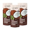Flyberry Gourmet Toasted Coconut Chips with Cocoa 90g (Pack of 3x30g)...