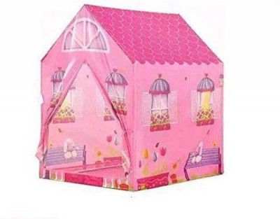 FLYBUY Jumbo Size Extremely Light Weight , Water & Fire Proof Doll House Tent for Kids  (Pink)