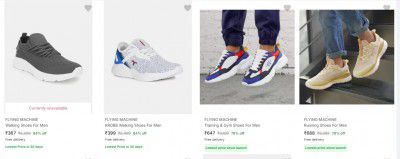 Flying Machine Men’s Sports Shoes Upto 80% Off