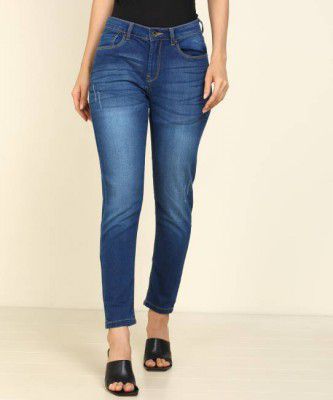 FLYING MACHINE  Skinny Women Blue Jeans