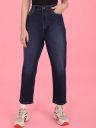Flying Machine Women Blue Mom Fit High-Rise Light Fade Stretchable Jeans...