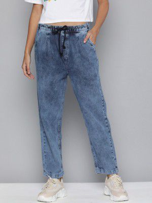 Flying MachineWomen Blue Jogger Fit High-Rise Light Fade Jeans