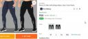 FLYZEN Pack of 2 Men Self Design Black, Grey Track Pants...
