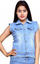 FNOCKS Girls Washed Denim Jacket...