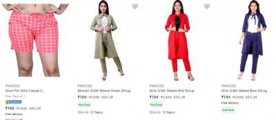 FNOCKS Kids Clothing Starts at Rs 168 | Upto 90% Off