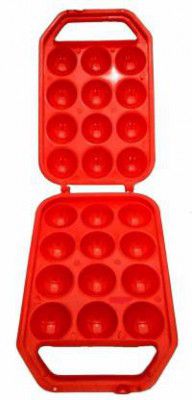 fnsales Plastic Egg Container - 1000 ml (Red)