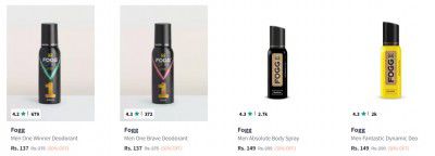 Fogg Deodorant Start @ ₹157