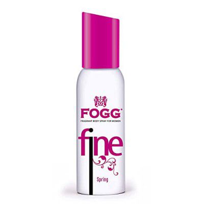 Fogg Fine Spring No Gas Deodorant for Women, Long-Lasting Perfume Body Spray, 120 ml
