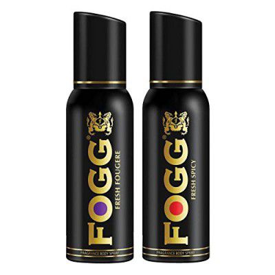 Fogg Fresh Fougere + Spicy For Men- 240 ML (Pack of 2)