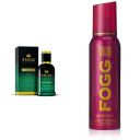 Fogg I Am Queen Scent For Women, 100ml & Fogg 1000 Sprays Fragrant Body Spray For Women Essence, 150ml...