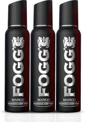 FOGG Marco No Gas Body Spray - For Men (450 ml, Pack of 3)