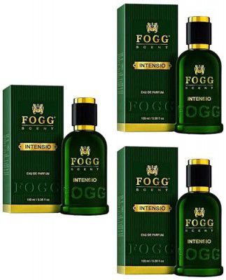 FOGG Men Long-Lasting Fresh, Exotic & Soothing Fragrance Spray Intensio Spray Scent, Eau De Parfum, 100Ml (Pack Of 3)