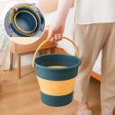 Foldable Bucket for Bathroom Cleaning Car Wash Foot Soak Hot Cold Water (10 Litre_Pack of 1)...
