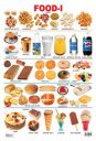 Food-1 Educational Wall Chart For Kids - Both Side Hard Laminated (Size 48 x 73 cm)...