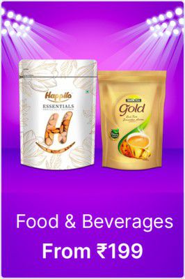 Food and Beverages are available on Flipkart's Big Billion Days Sale Starting at just Rs.199 only
