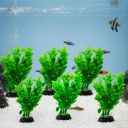 Foodie Puppies Aquarium Plastic Plant Green Artificial...