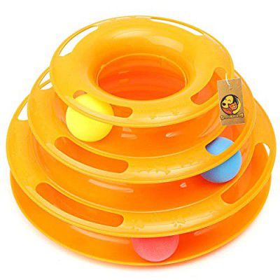 Foodie Puppies Interactive (3 Layers) Tower Track Roller with Colorful Balls
