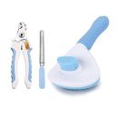 Foodie Puppies Pet Grooming and Cleaning Slicker Brush and Nail Cutter...