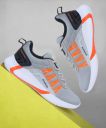 Footox  Shoes for Men | Sneaker for Men | Sports Shoes Running Shoes For Men  (Grey, Orange , 9)...
