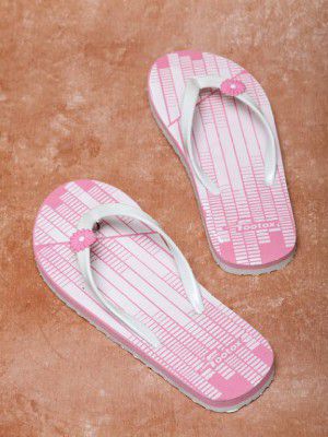Footox  Slippers for Women | Slides for Women | Clogs for Women (Pink, White 5)