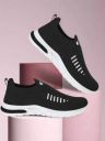 Footox  Trendy Casuals Running Shoes For Women  (Black , 7)...