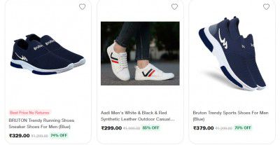 Footwear Starts at Rs.119