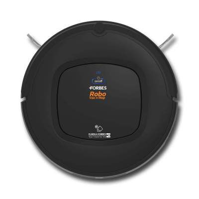 Forbes Robo Vac N Mop Robotic Vacuum Cleaner with UV Sanitization from Eureka Forbes (Black)
