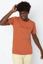 FOREVER 21 Men Solid Round Neck Polycotton Red T-Shirt...