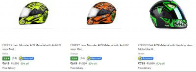 Foroly Biker Helmets Starts ₹649