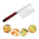 FOROLY Stainless Steel Crinkle Cut Knife Vegetable Potato Chip Cutter with Wavy Blade Cutter...