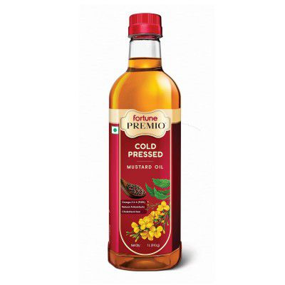 Fortune Premio Cold Pressed Mustard Oil 1L Bottle 