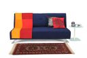 Forzza Laura Three Seater Sofa Cum Bed (Dark Blue)...