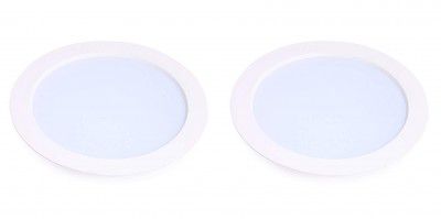 FOS LED Panel Down Light 32-Watt, 3200 LUMENS - Backlit | Round | Cool White 6500k (Pack of 2) Recessed Ceiling Lamp