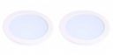 FOS LED Panel Down Light 32-Watt, 3200 LUMENS - Backlit | Round | Cool White 6500k (Pack of 2) Recessed Ceiling Lamp...