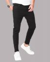 FOSEN Men Slim Mid-Rise Black Jeans...