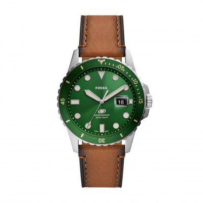 Fossil Blue Analog Green Dial Mens Watch-FS5946