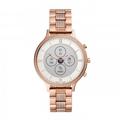 Fossil Charter Hybrid Hr Stainless-Steel Smartwatch-FTW7012