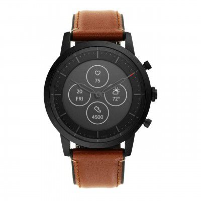 Fossil Collider Hybrid Hr Smartwatch Black Dial Mens Watch (FTW7007)
