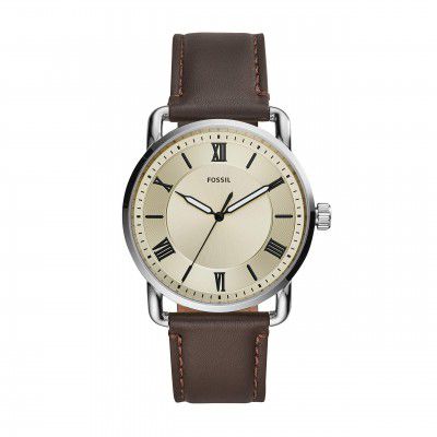 Fossil Copeland Analog Yellow Dial Mens Watch-FS5663