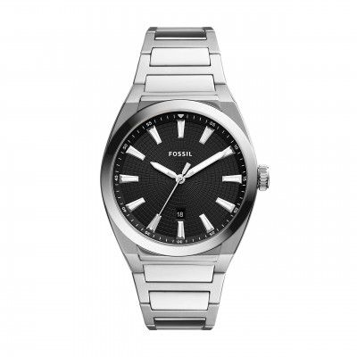 Fossil Everett Analog Black Dial Mens Watch-FS5821