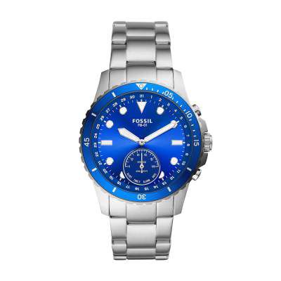 Fossil Fb-01 Hybrid Smartwatch Analog Blue Dial Men's Watch-FTW1198