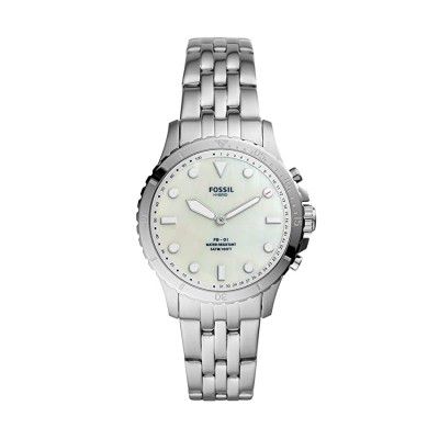 Fossil Fb-01 Hybrid Smartwatch Analog White Dial Womens Watch - FTW5072