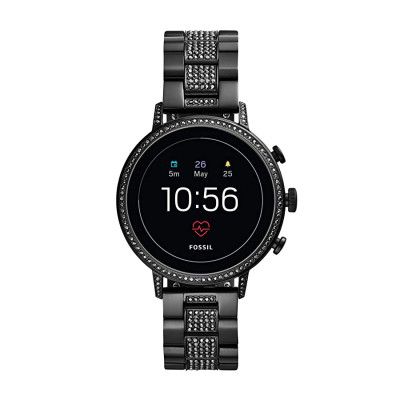 Fossil Gen 4 black Ventura Stainless steel Touchscreen Womens Smartwatch 