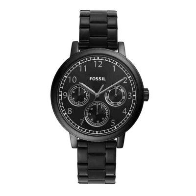 Fossil Mens 42 mm Airlift Black Dial Stainless Steel Analog Watch - BQ2631