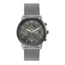 Fossil Mens 42 mm Minimalist Grey Dial Stainless Steel Chronograph Watch - FS5944I...